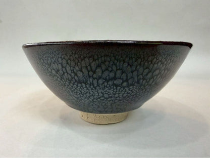 Kimura Yoshihiro Yuteki-yu Tea Bowl — Oil-Spot Glaze, Tomobako