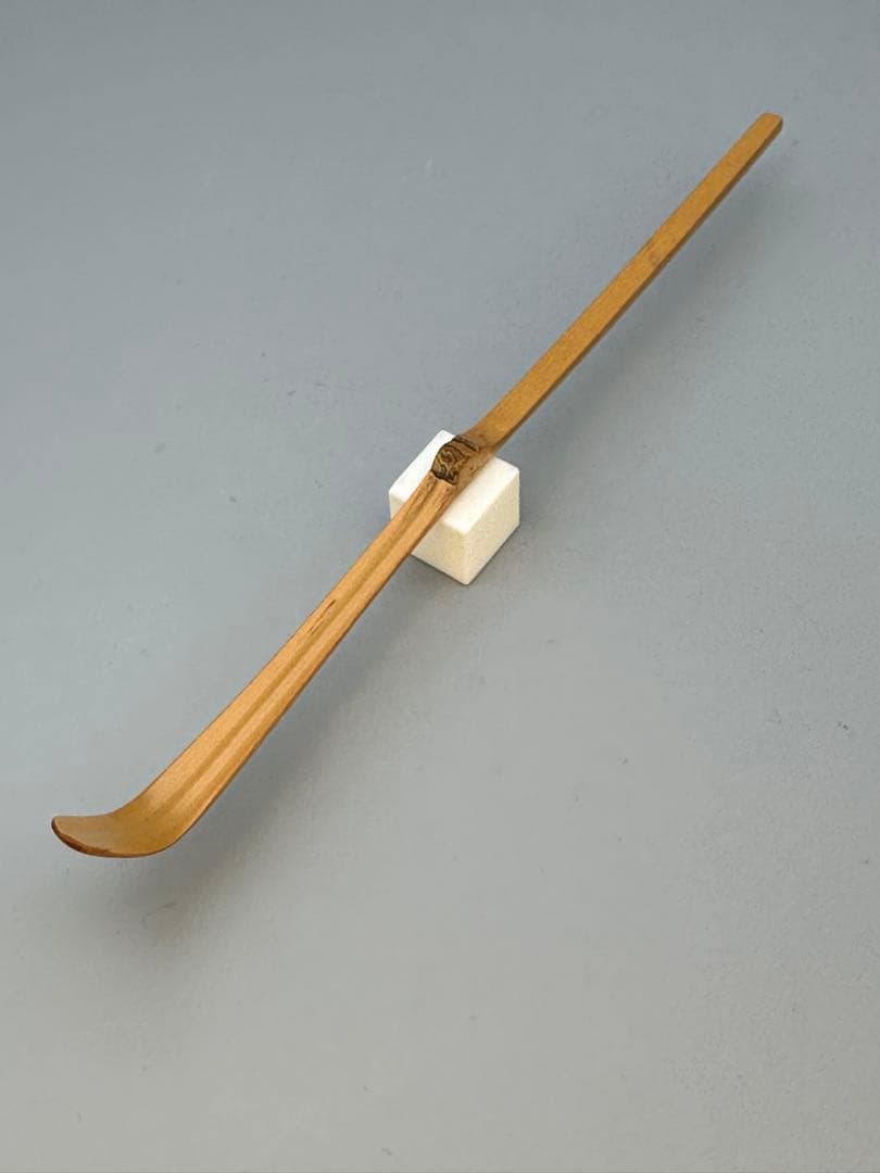 Historical Zen Bamboo Scoop by Oda Sesso, Motto: Buji (All is Well)