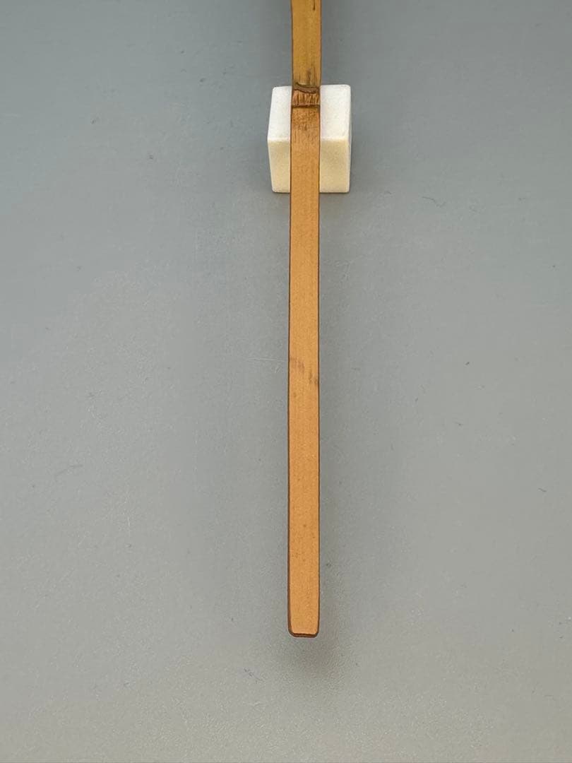 Historical Zen Bamboo Scoop by Oda Sesso, Motto: Buji (All is Well)