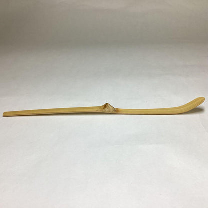Poetic Bamboo Tea Scoop by Bansetsu, Motto: Fue no Ne (Sound of Flute)