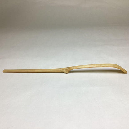 Poetic Bamboo Tea Scoop by Bansetsu, Motto: Fue no Ne (Sound of Flute)