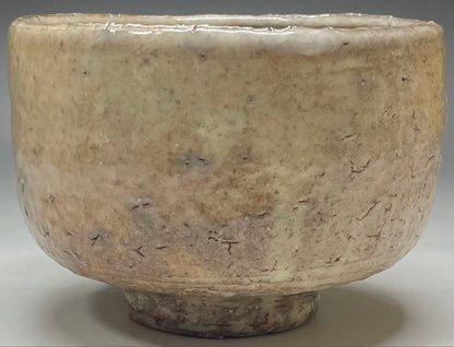 Hagi Ware Tea Bowl – Kaneta Tenryuzan – Warm Crazing Glaze – Matcha Chawan – Signed Tomobako – Japan