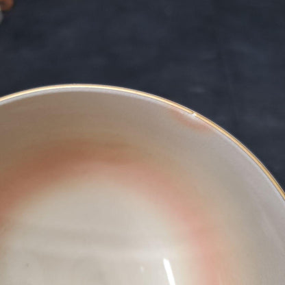 Kiyomizu-yaki Ninsei-style Matcha Bowl by Kozan, Shell Matching Motif