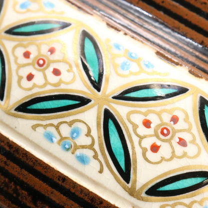 Makuzu Ware Mizusashi Water Jar with Shippo Enamel by Makuzu Kosai, Omotesenke Box