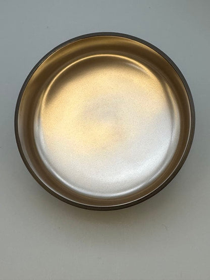 Suzuya Fujinami Iris Shobu Maki-e Natsume Gold Lacquer Tea Caddy with Raden Mother of Pearl Tomobako
