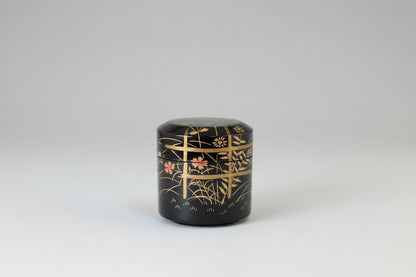 Autumn Grass Natsume by Matsumine – Fubuki Tea Caddy – Japan Art Lacquer