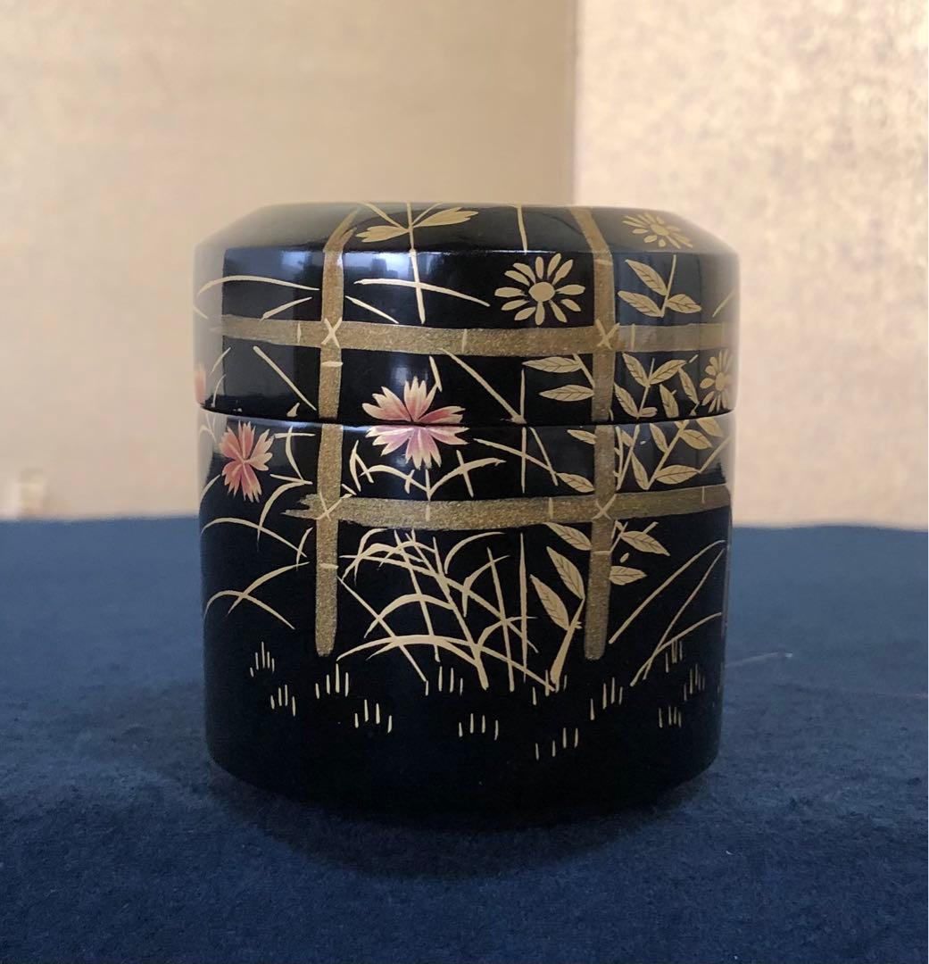 Autumn Grass Natsume by Matsumine – Fubuki Tea Caddy – Japan Art Lacquer