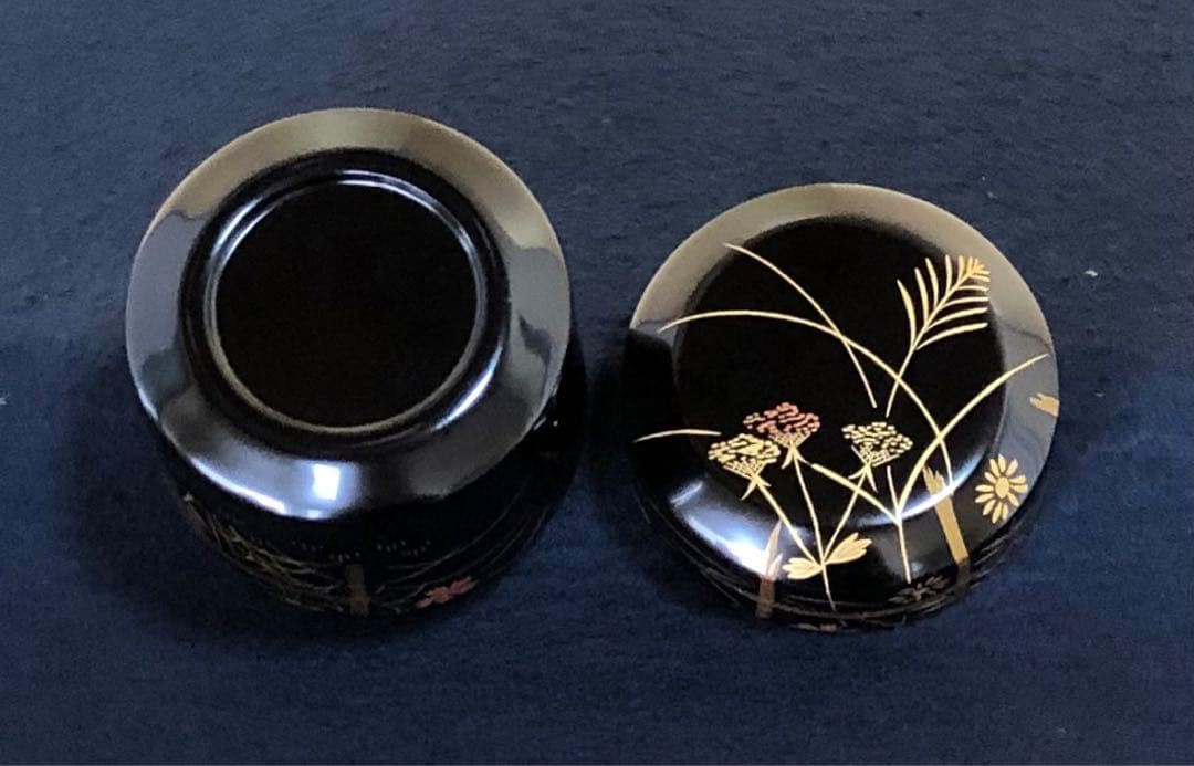 Autumn Grass Natsume by Matsumine – Fubuki Tea Caddy – Japan Art Lacquer