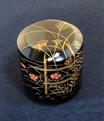 Autumn Grass Natsume by Matsumine – Fubuki Tea Caddy – Japan Art Lacquer
