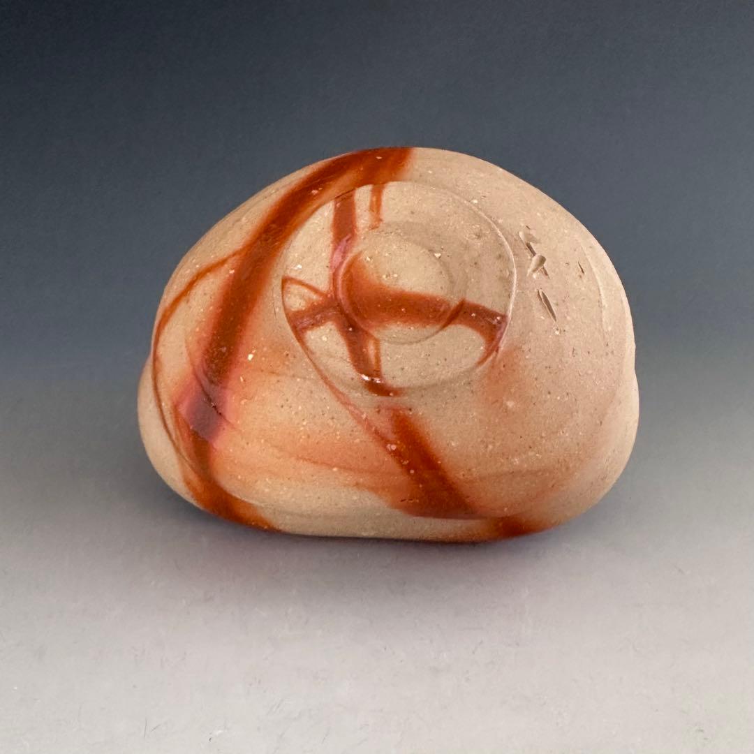 Bizen Kutsukata Hidasuki Chawan by Isezaki Kisoi - Warped Tea Bowl with Signed Box