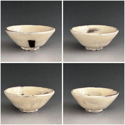 Karatsu Kohiki Sakazuki by 14th Nakazato Tarouemon - White Slip Cup