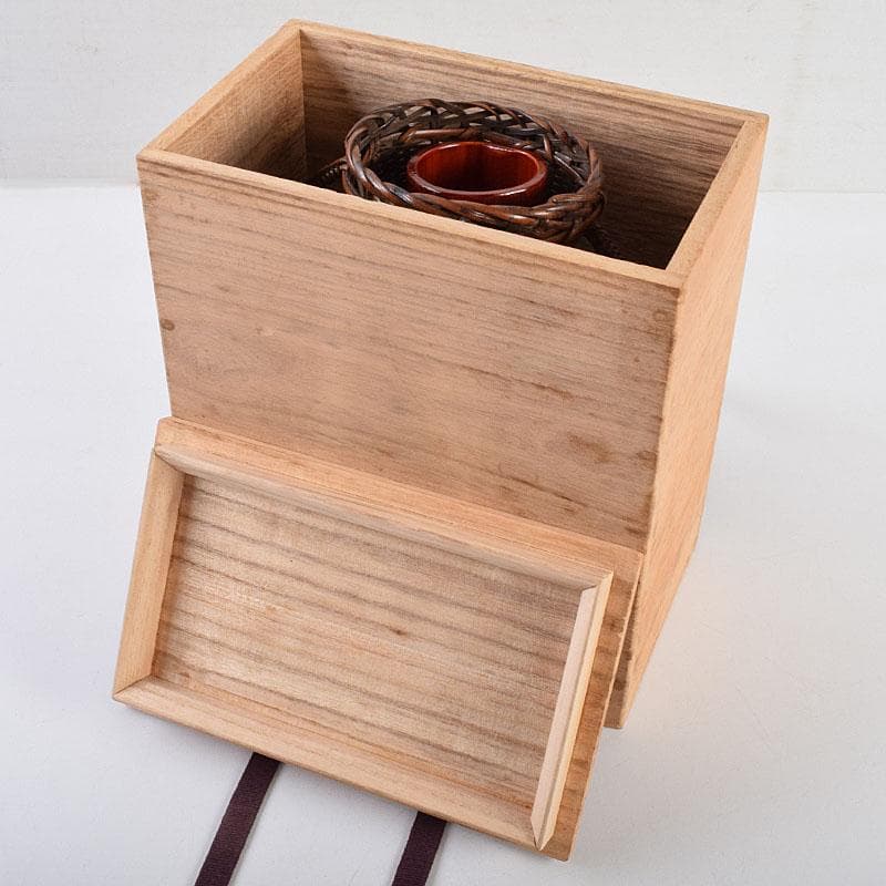Mimi-tsuki Bamboo Flower Basket by Yoshida Fumiyo Artisan Craft