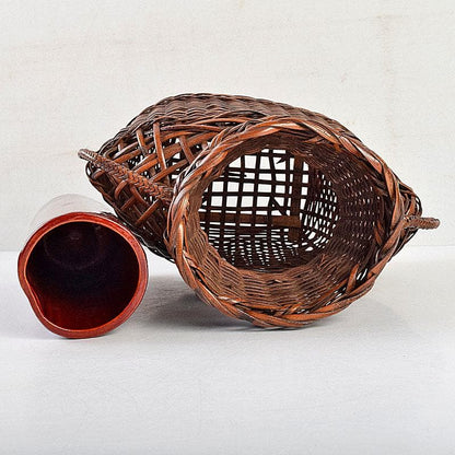 Mimi-tsuki Bamboo Flower Basket by Yoshida Fumiyo Artisan Craft