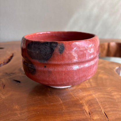 Aka-Raku Chawan by Sasaki Shoraku — Zuiun, Signed Tomobako