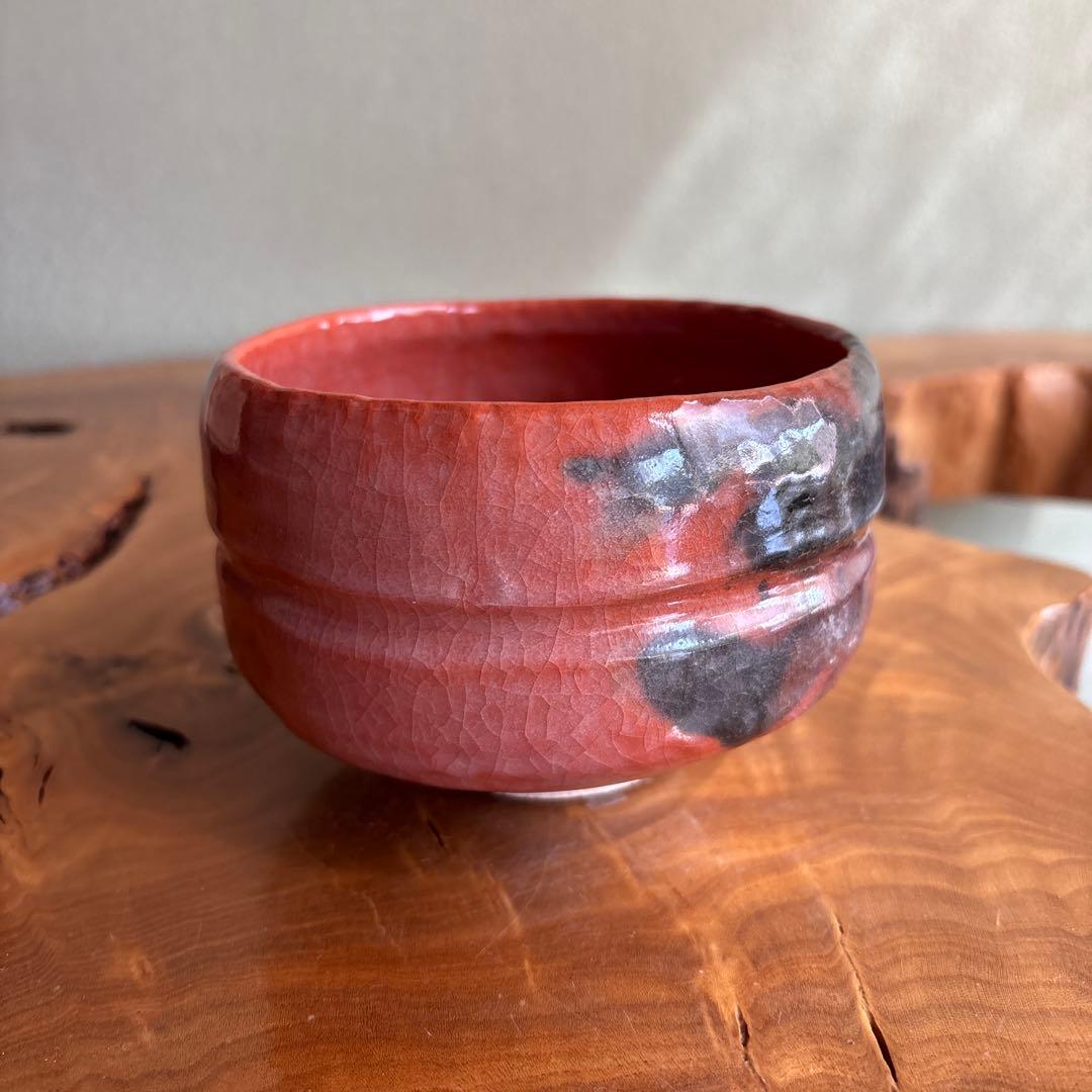 Aka-Raku Chawan by Sasaki Shoraku — Zuiun, Signed Tomobako