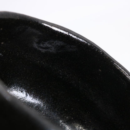 Black Raku Chawan by Raku Tannyū, 10th-Generation Kichizaemon — Edo-Period Kuro-Raku Tea Bowl with Tomobako