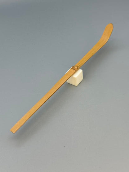 Zen Bamboo Tea Scoop by Daigen, Motto: Kokoro no Tomo (Soul Friend)
