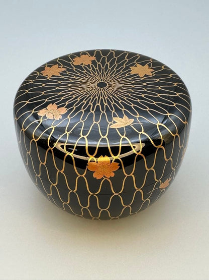 Wada Kinsai Amime Shunju Natsume — Gold Net Maki-e, Tomobako