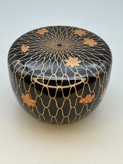 Wada Kinsai Amime Shunju Natsume — Gold Net Maki-e, Tomobako