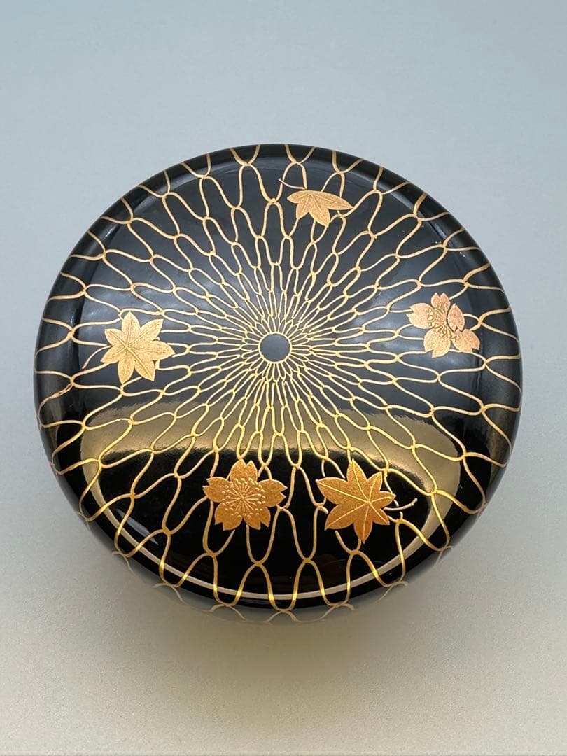 Wada Kinsai Amime Shunju Natsume — Gold Net Maki-e, Tomobako