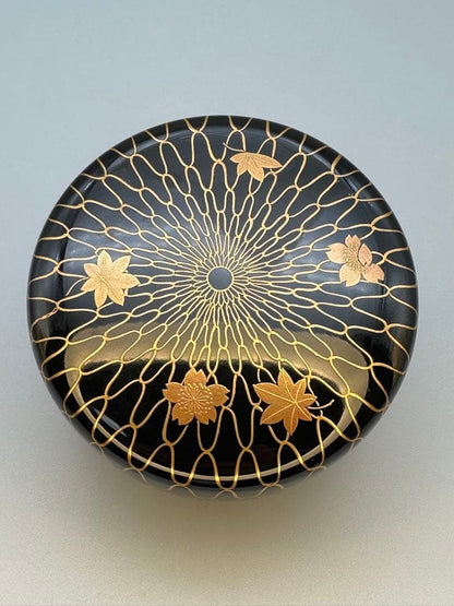 Wada Kinsai Amime Shunju Natsume — Gold Net Maki-e, Tomobako