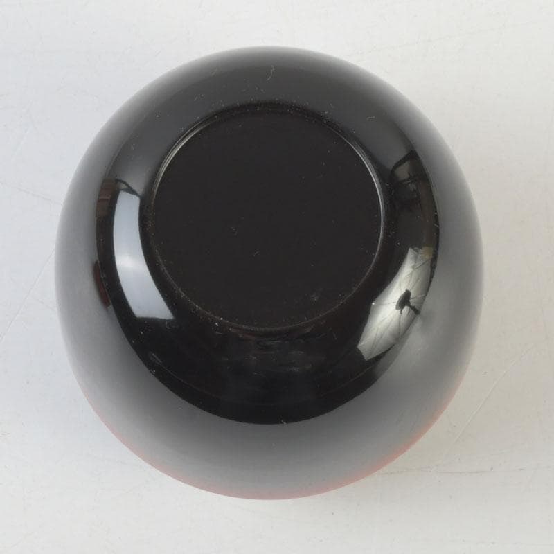 Akebono Choju Natsume — Domyo Soko | Vermilion-to-Black Dawn Lacquer with Crane-Turtle Maki-e | Tachibana Daiki Authentication | Daitokuji Murase Seal