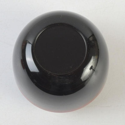 Akebono Choju Natsume — Domyo Soko | Vermilion-to-Black Dawn Lacquer with Crane-Turtle Maki-e | Tachibana Daiki Authentication | Daitokuji Murase Seal