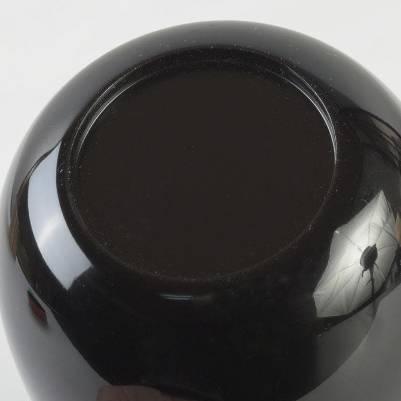 Akebono Choju Natsume — Domyo Soko | Vermilion-to-Black Dawn Lacquer with Crane-Turtle Maki-e | Tachibana Daiki Authentication | Daitokuji Murase Seal