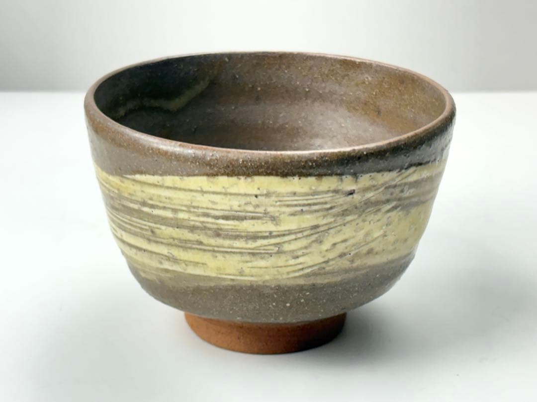 Seto Hakeme Matcha Chawan by Kamei Masaru — Nitten Artist, Tomobako