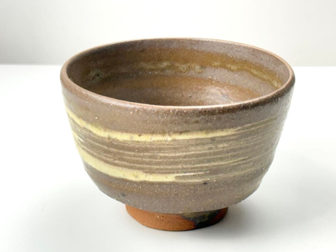 Seto Hakeme Matcha Chawan by Kamei Masaru — Nitten Artist, Tomobako