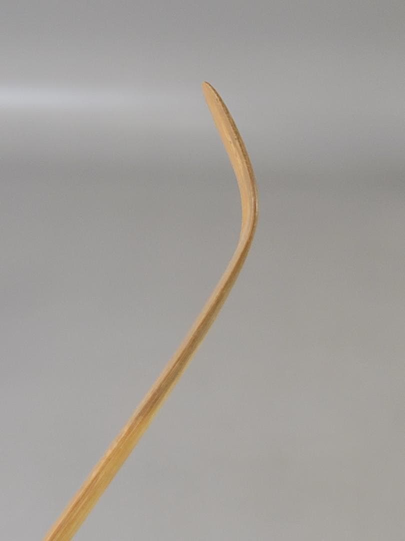 Chashaku Tea Scoop 'Asabare' – Zen Abbot Kakudo – White Bamboo – Japan