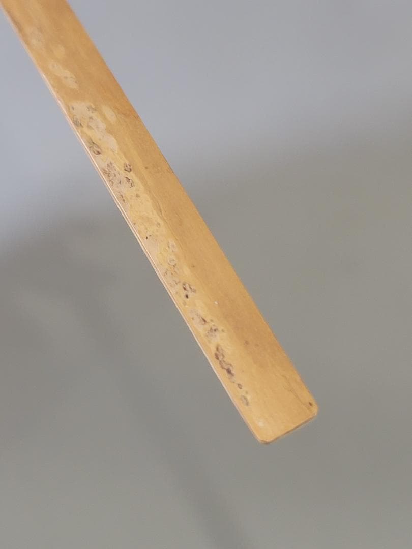 Chashaku Tea Scoop 'Asabare' – Zen Abbot Kakudo – White Bamboo – Japan
