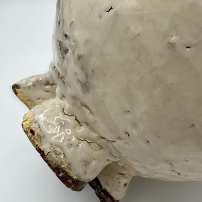 Kinkai Wari-Kodai Tea Bowl by 4th Gen Mashimizu Zoroku - Kyoto Master Chawan