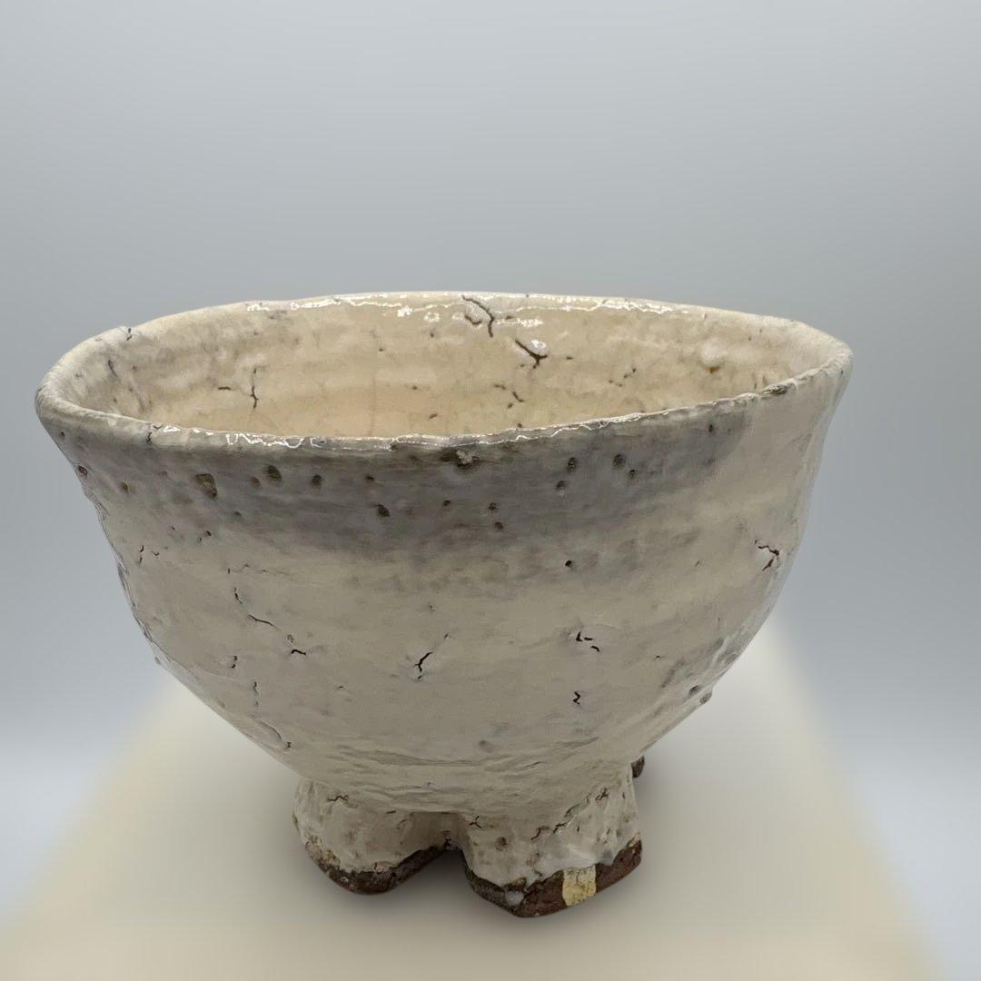Kinkai Wari-Kodai Tea Bowl by 4th Gen Mashimizu Zoroku - Kyoto Master Chawan