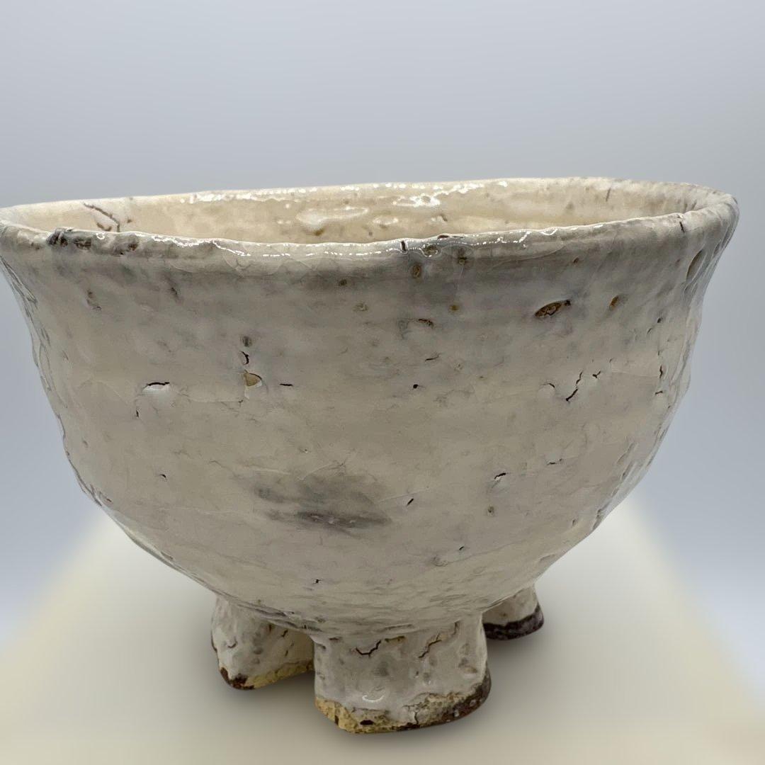Kinkai Wari-Kodai Tea Bowl by 4th Gen Mashimizu Zoroku - Kyoto Master Chawan
