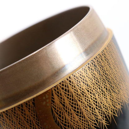 Wajima-nuri Yanagi Maki-e Ō-Natsume by Miyakita | Weeping Willow Gold