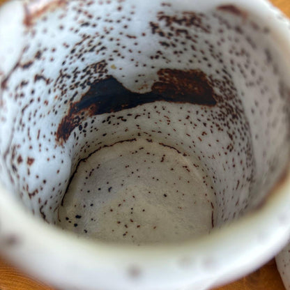 Shino Meoto Yunomi Tea Cup Set by Craft Moriyama — Beni-Shino Iron Glaze, Wheel-Thrown, Tomobako