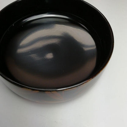 Nakamura Koho Byakudan-nuri O-natsume Autumn Sasa Maki-e Large Tea Caddy