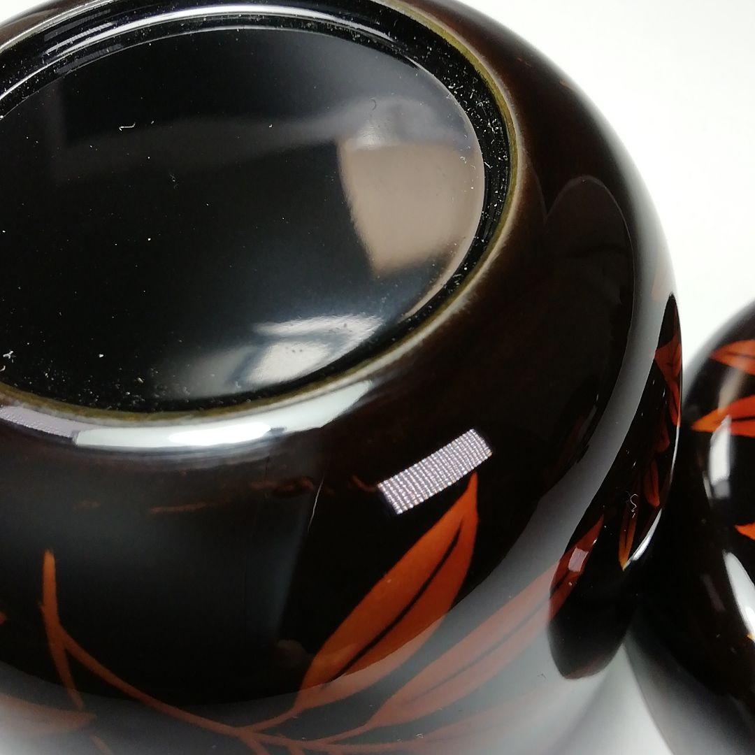 Nakamura Koho Byakudan-nuri O-natsume Autumn Sasa Maki-e Large Tea Caddy