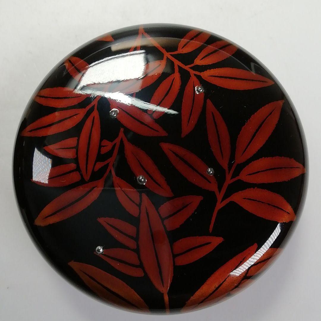 Nakamura Koho Byakudan-nuri O-natsume Autumn Sasa Maki-e Large Tea Caddy