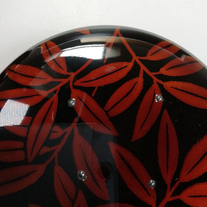 Nakamura Koho Byakudan-nuri O-natsume Autumn Sasa Maki-e Large Tea Caddy