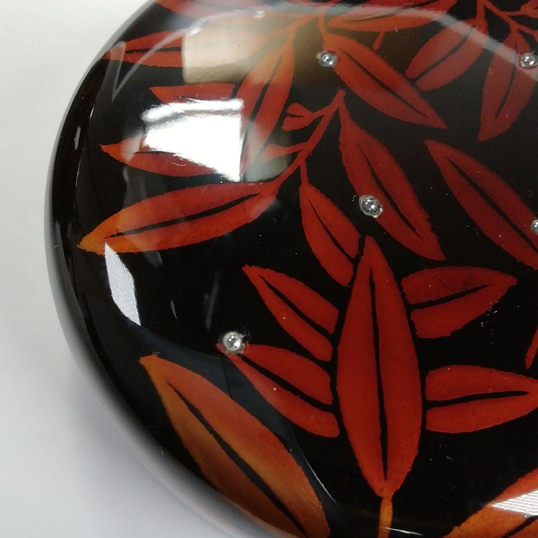 Nakamura Koho Byakudan-nuri O-natsume Autumn Sasa Maki-e Large Tea Caddy
