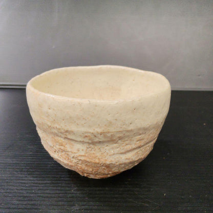 Tamamura Shogetsu Hagi Chawan - Kofuan Kiln White Glaze Tea Bowl with Signed Box