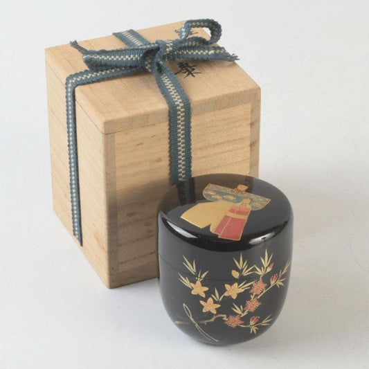 Kitamura Kishun Hina Doll Festival Maki-e Chu-Natsume Tea Caddy