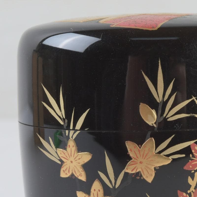 Kitamura Kishun Hina Doll Festival Maki-e Chu-Natsume Tea Caddy