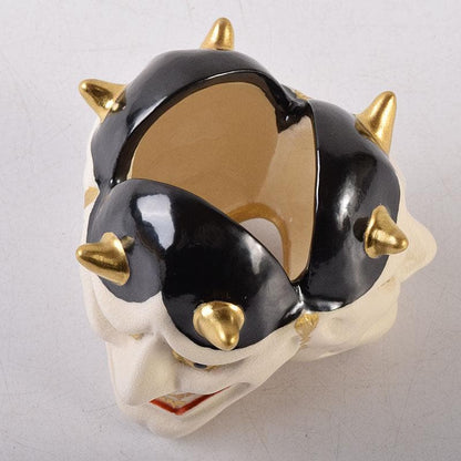 Nishimura Tokusen Kyo-yaki Hannya Demon Mask Futaoki Lid Rest