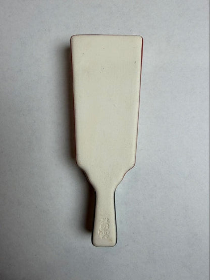 Shiunzo Iro-e Hagoita Kogo Incense Container, Paddle Form with Phoenix Design