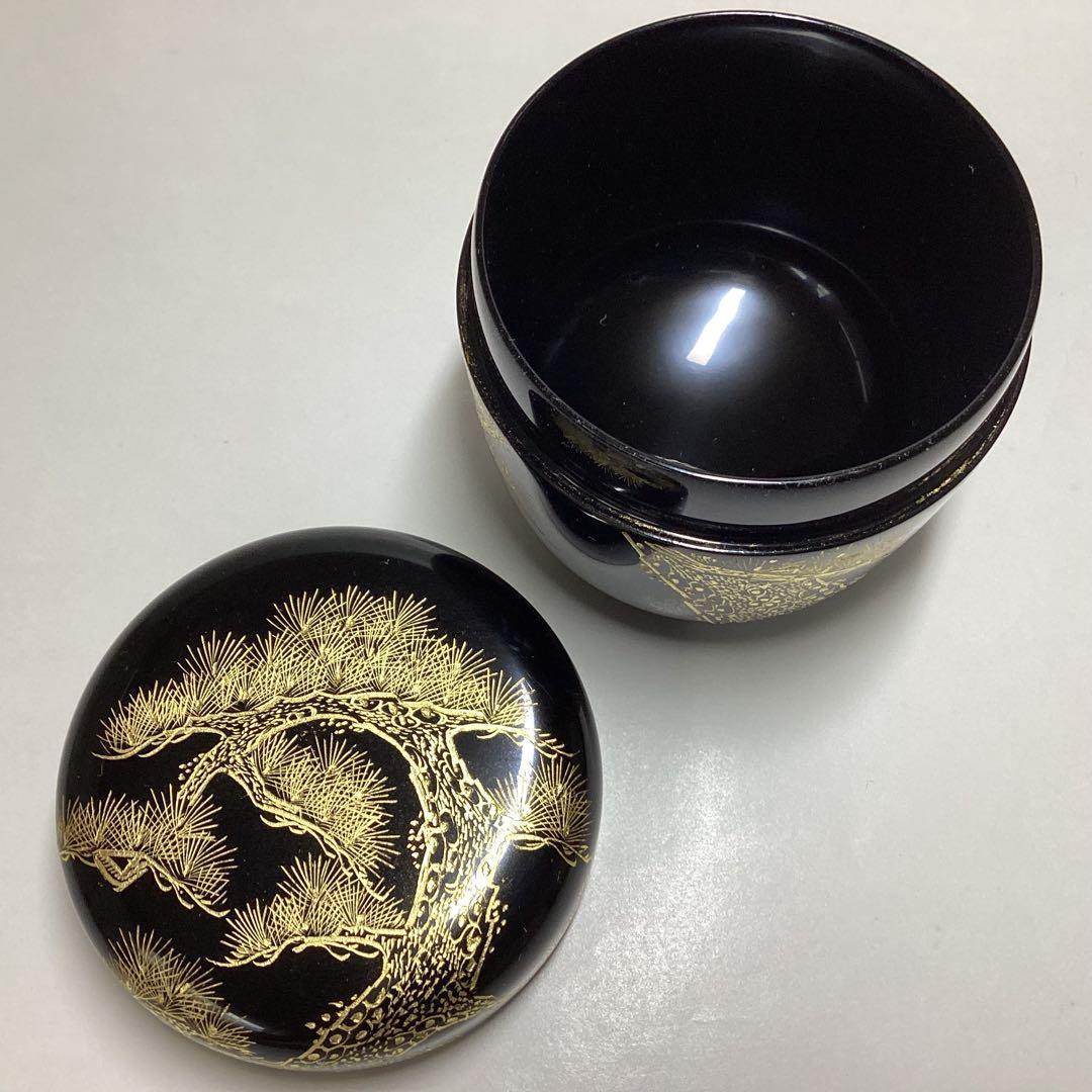 Black Lacquer Natsume — Oimatsu Chinkin by Takeshi, Tomobako