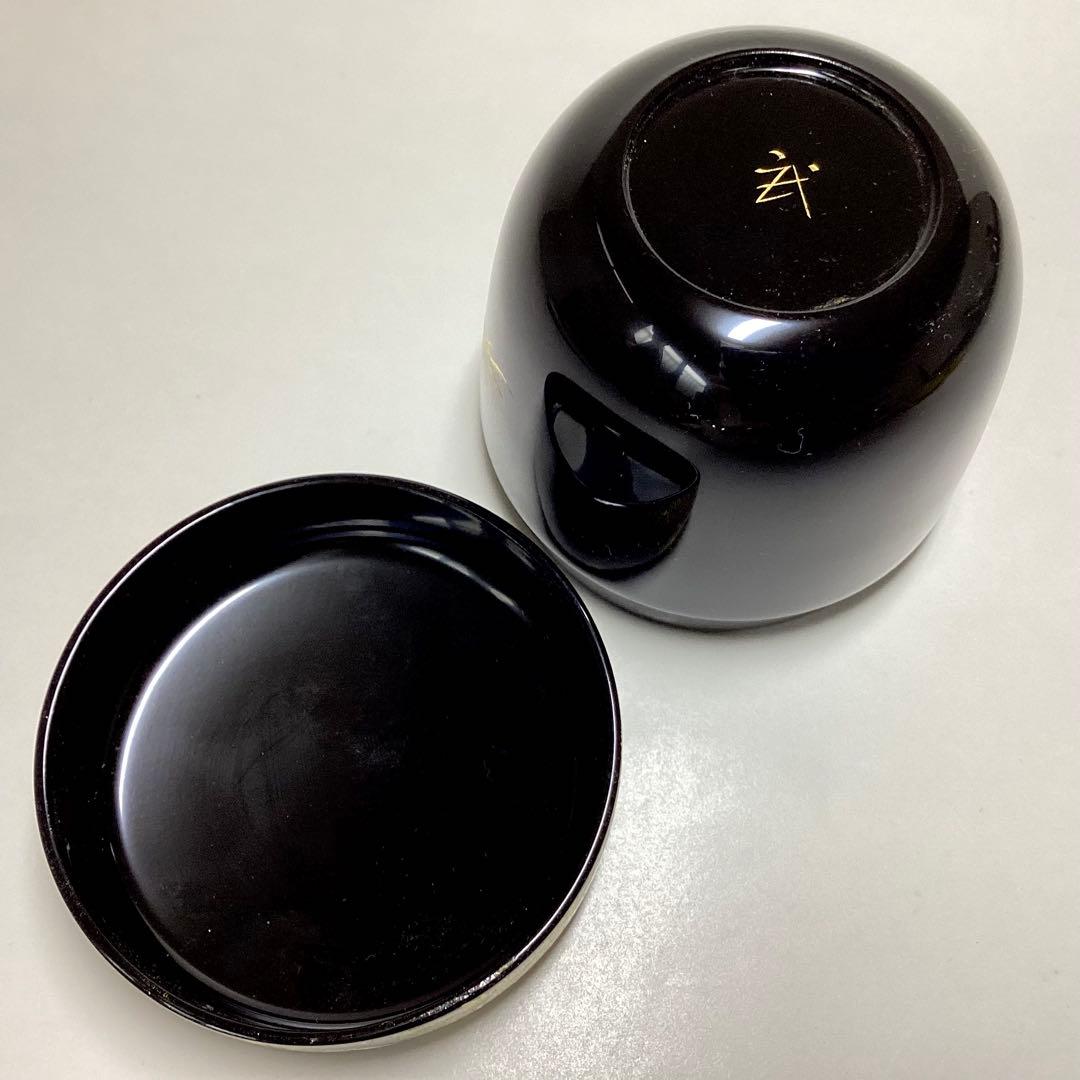 Black Lacquer Natsume — Oimatsu Chinkin by Takeshi, Tomobako