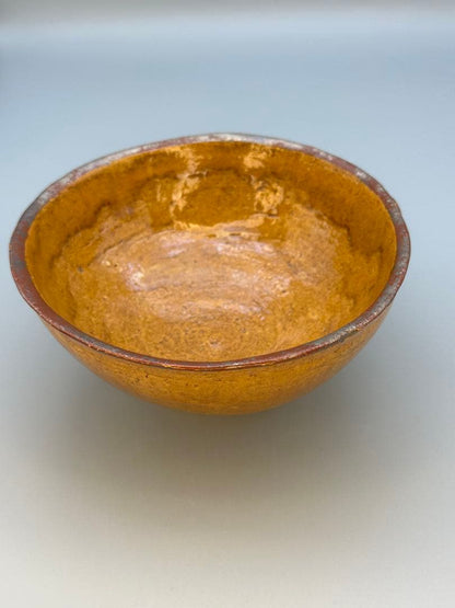 Hara Gozan Chawan — Ohi-glaze Tenmoku Tea Bowl | Amber Lacquer Glaze, Tomobako